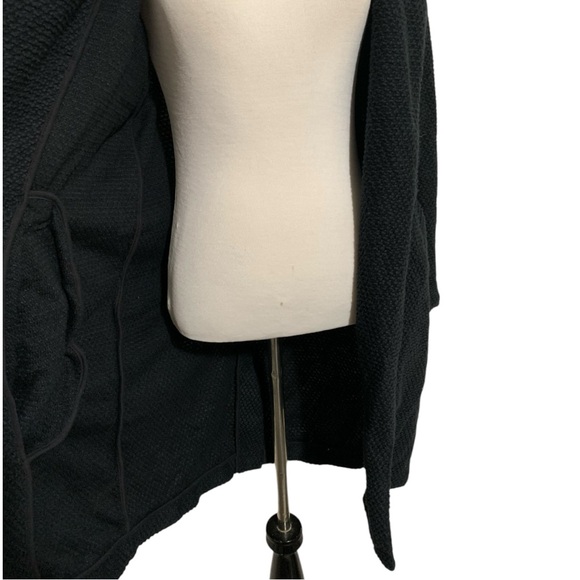 Marine Layer Birdseye Textured Open Front Cardigan - Picture 4 of 7